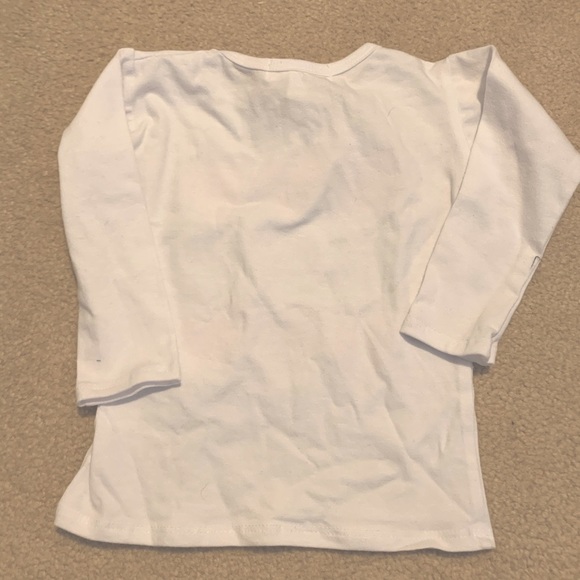 Sweet wink white heart (silver and pink) top NWT. Great for Valentine’s Day! - Picture 4 of 4